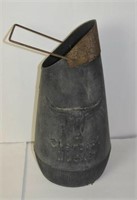 Vintage Charcoal Bucket Longhorn