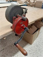 Vintage Hand Crank Table Mount Tool Sharpener