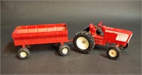 Ertl Red Tractor and Wagon