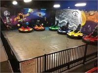 Spin Zone arena with 6 Spin Zone Bumper Cars