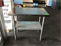 Stainless steel worktable