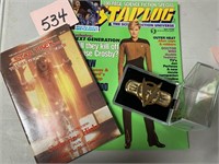 STAR TREK 1992 BADGE / PIN & POSTER - MORE