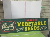 VINTAGE "ROYAL"  SEED SIGN