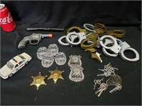 Handcuffs and badges