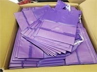 Case of purple bags