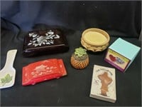 Jewelry boxes and misc