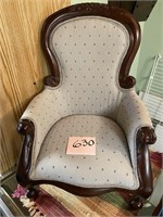 VICTORIAN LOOK CARVED WOOD CHILDS CHAIR