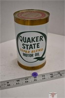 Quaker State 1 Quart Oil Tin Full