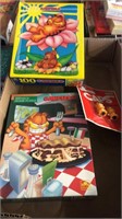 Garfield 100 pc puzzles and valve caps