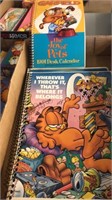 Garfield spiral folders 1991 desk calendar sticker