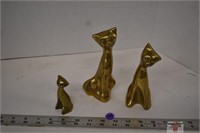 Brass cat Ornaments