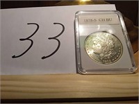 1878-S CH BU Morgan Silver Dollar