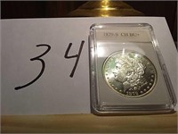 1879-S CH BU+ Morgan Silver Dollar