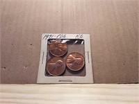 1971 P D S Lincoln Penny set mint state