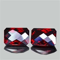 Natural Red Mozambique Garnet Pair 10x7 MM - Untre