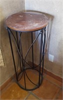 Metal Base / Pressed Wood Plant Stand- Chipped