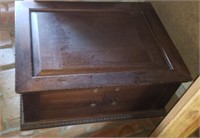 Wood Locking Cabinet/ Box - No Key