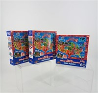 60 pc USA Map Puzzles