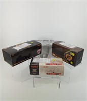 3 Dale Earnhardt 1/24th scale cars with display ca