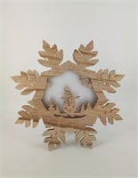 Plow and Earth Wooden Snowflake decor