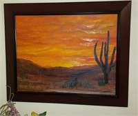 Desert Sunset Art