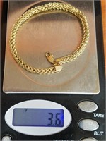 10 Kt Gold Bracelet  3.6g