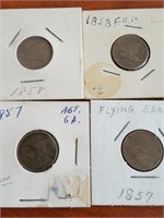 Collection of 4 Flying Eagle Cents (see photos)
