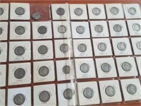 Collection of 67 Carded War Nickels