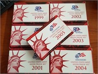 1999- 2005 SILVER U.S. Mint Proof Sets