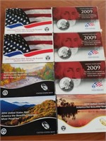 8  SILVER U.S. Mint Quarters Sets (see photos)