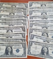 (19) Silver Certificates incl. 4 *Star Notes