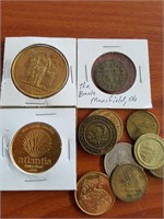 Assorted Tokens inc. Mansfield Bank, Carousel etc.