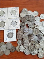 123  90% Silver Quarters   9 Barber, 2 St. Lib