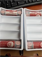 2 Sets Return to Monticello Nickels P & D Rolls