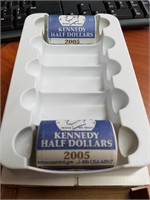 2005 P & D JFK Half Dollar Rolls