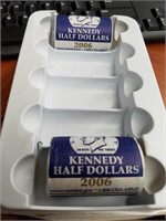 2006 P & D JFK Half Dollar Rolls