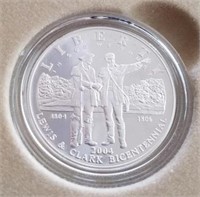 2004 Lewis & Clark Silver Dollar w/Pouch Set