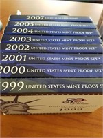 8 U.S. Mint Proof Sets (see photos)