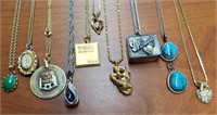 Necklaces, some gold filled, Sterling etc.