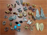 Clip on and Pierced Earrings lot