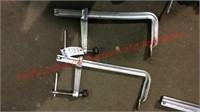 (2) 22in adjustable aluminum bar clamps