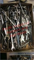 Box of misc. SAE wrenches