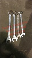 (4) misc. large SAE wrenches