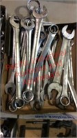 Box of misc. large SAE wrenches