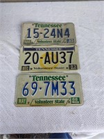 3 TN License plates