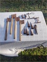 Tobacco Knives, Spikes, Horse shoes, Bits, & V