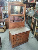 Antique Marble Top Wash Stand