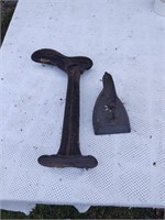 Smoothing Iron& Boot Stands