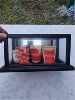 Drink Coca Cola Cups and small Display Case