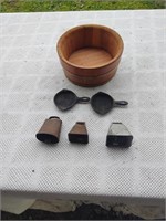 Cow bells & miniature skillets